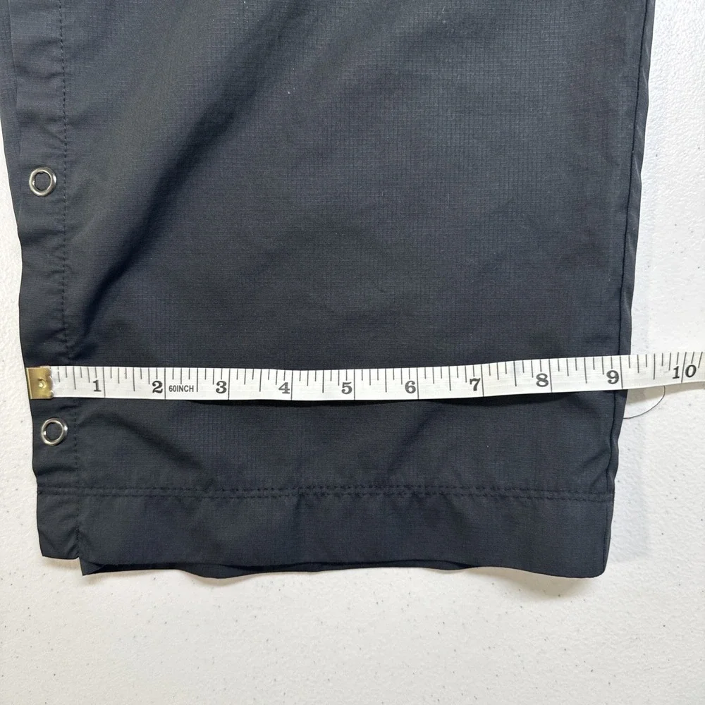 Nike Golf Fit Storm Mens  Black Windbreaker Pants, Button-Up Ankle, Large 30*31
